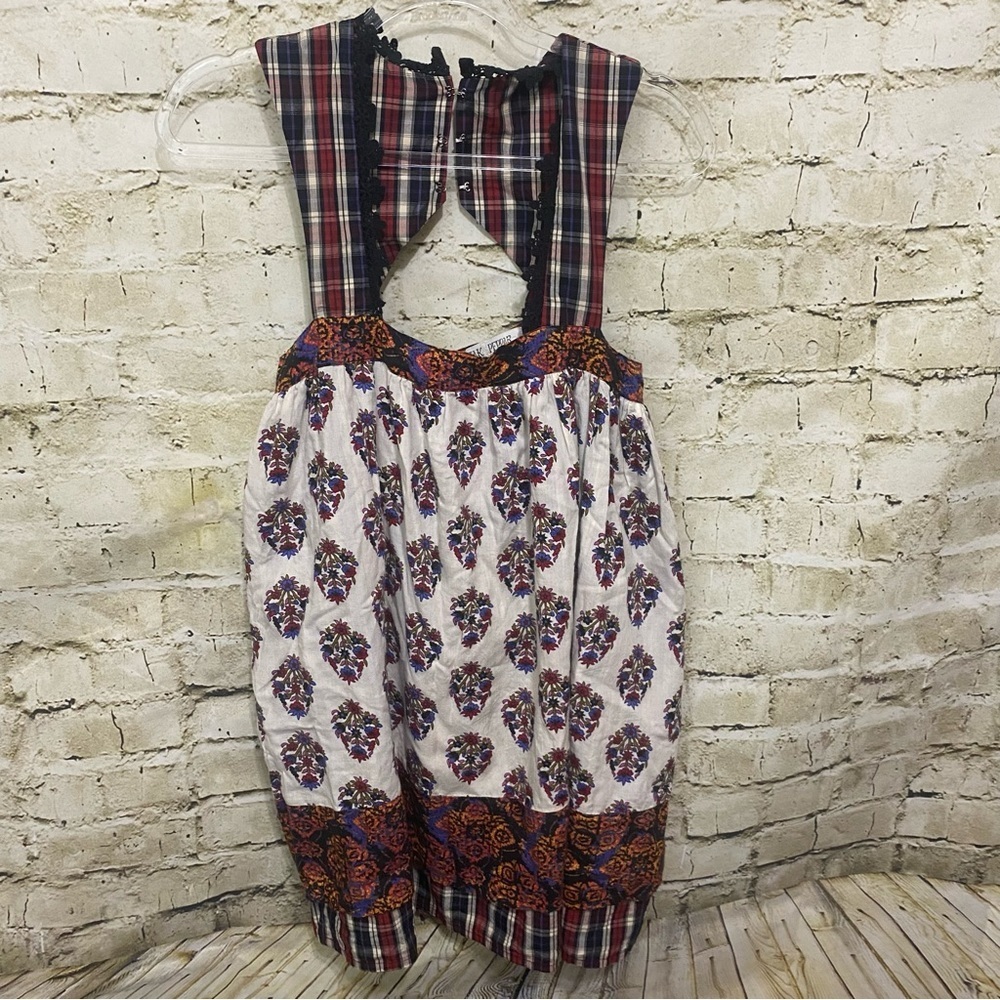 Jak & Peppar Dixie Mabel Dress White Black Floral Print